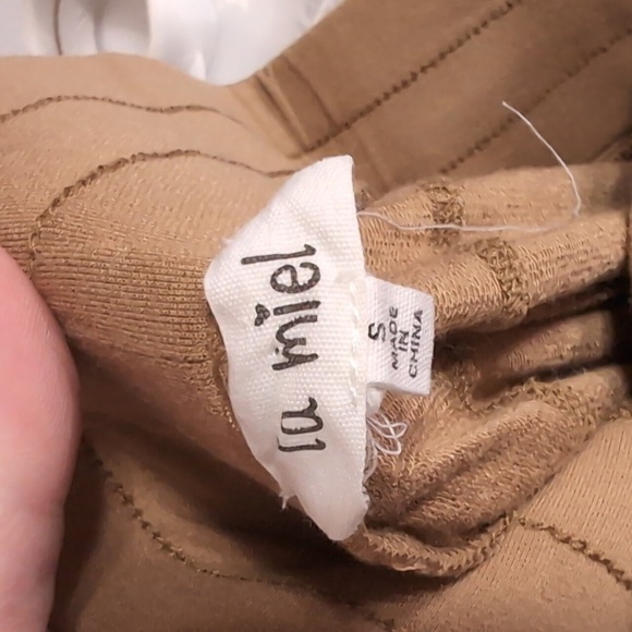 la miel Khaki-Colored Thin Sweatpant Joggers Size Small - Picture 4 of 5